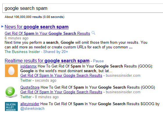 googlesearchspamresults